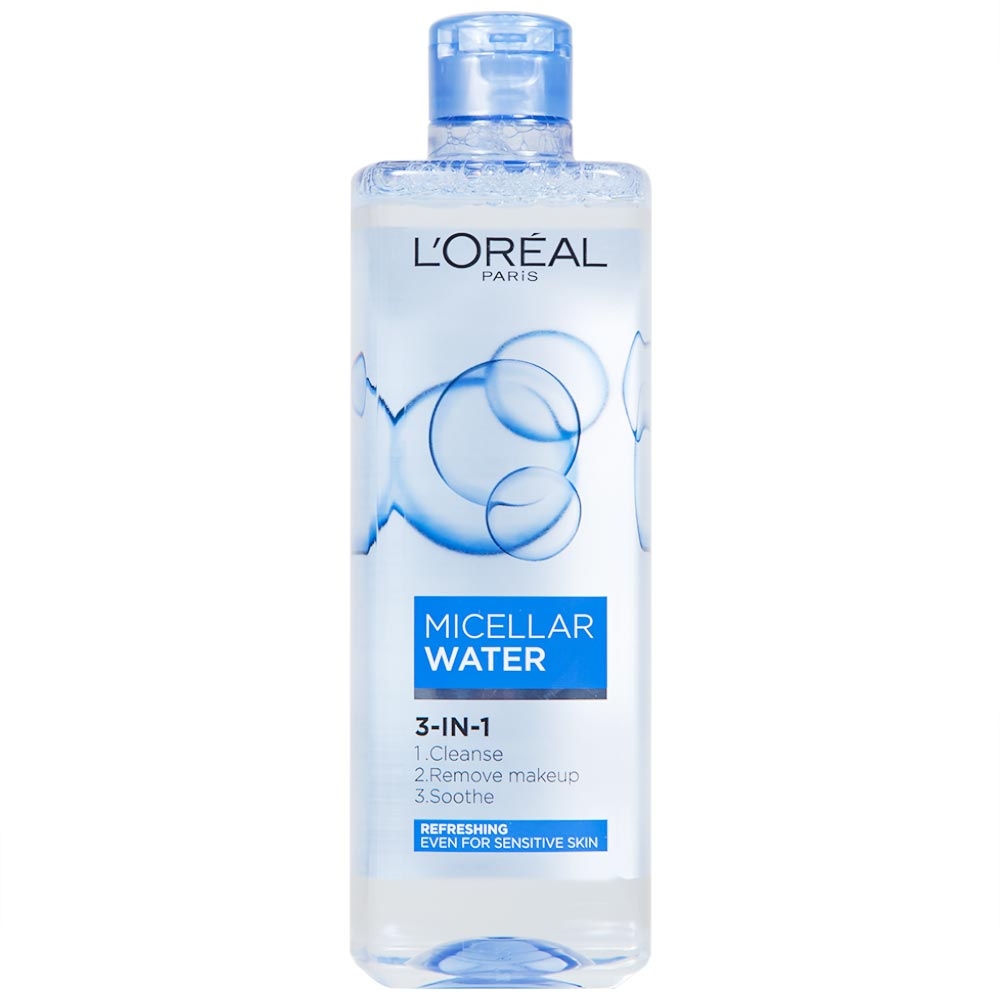 Nước Tẩy Trang L'Oréal Paris Micellar Water 3-in-1 Refreshing (400ml) - Tươi Mát Da