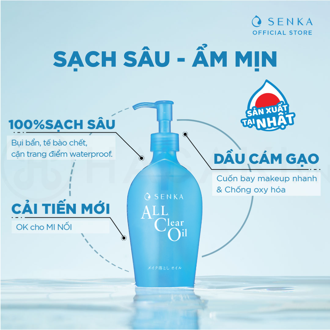 Dầu Tẩy Trang Sạch Sâu Senka All Clear Oil (230ml) - Mẫu Mới
