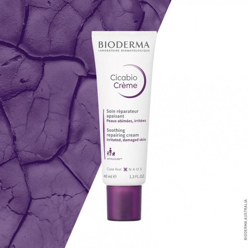 Kem Dưỡng Phục Hồi & Làm Dịu Da Tổn Thương Bioderma Cicabio Crème (40ml)