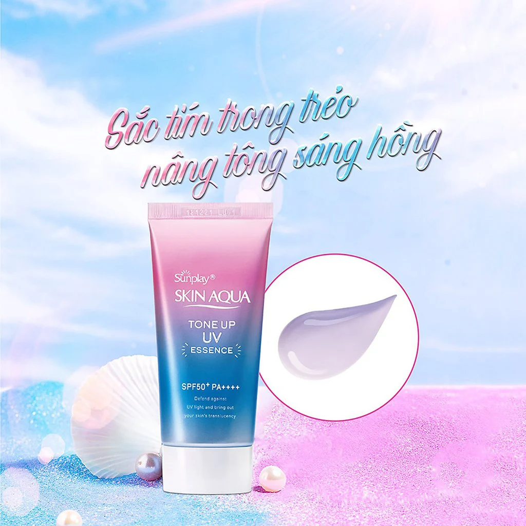 Tinh Chất Chống Nắng Hiệu Chỉnh Sắc Da Sunplay Skin Aqua Tone Up UV Essence (Lavender)