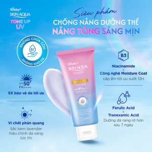 Kem Chống Nắng Dưỡng Thể Sunplay Skin Aqua Tone Up UV Body Lotion (Lavender)