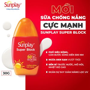Sữa Chống Nắng Cực Mạnh Sunplay Super Block SPF50+ PA++++ (30g)